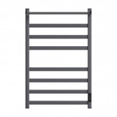 Полотенцесушитель электрический Point Меркурий PN83858PGR П7 500x800 с полкой, диммер справа, графит премиум