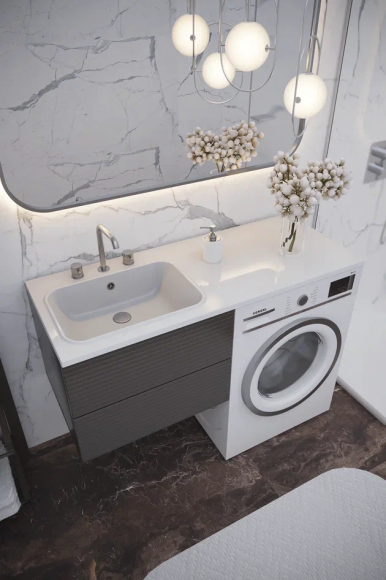 Раковина над стиральной машиной Paola Bella 1200 L (левая чаша)