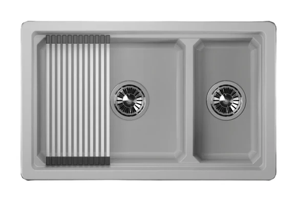 KS-7304U, АРКТИК (БЕЛЫЙ), кухонная мойка, кварц