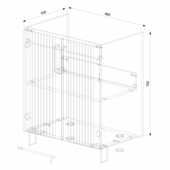 70 Тумба «Era 70» (ум. Фостер 70) Монте белый