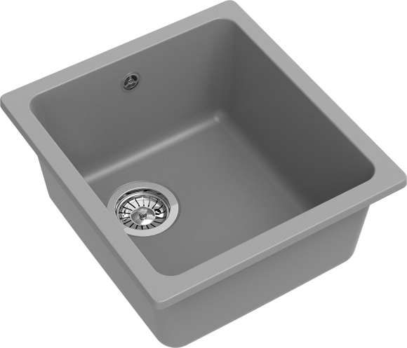 EWIGSTEIN Мойка 3540 подстольный монтаж 1-чаша 420*460мм серый  металлик арт.EW-