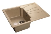 GRANFEST Мойка STANDART 680L  1-чаша+крыло 680*500мм песочный арт.GF- GRANFEST Мойка STANDART 680L  1-чаша+крыло 680*500мм песочный арт.GF-