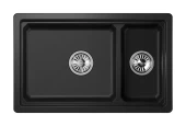 KS-7304U, ЧЁРНЫЙ  кухонная мойка, кварц KS-7304U, ЧЁРНЫЙ  кухонная мойка, кварц