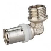 Угольник пресс с наружной резьбой 16х1/2 Comtek