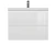 Тумба под раковину подвесная MODUO 80 для MODUO SLIM 80 узкая белый