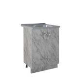 600 Стол под мойку - Белый мрамор (мойки 60*50, 60*60) 600 Стол под мойку - Белый мрамор (мойки 60*50, 60*60)