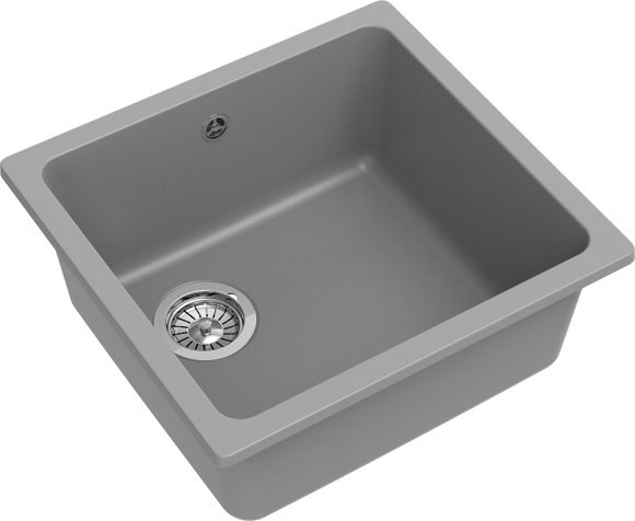 EWIGSTEIN Мойка 4540 подстольный монтаж 1-чаша 490*440мм серый  металлик арт.EW-