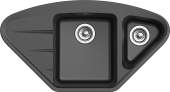 EWIGSTEIN Мойка WINK 80KF  угловая 1,5-чаши+крыло 960*520мм антрацит арт.EW- EWIGSTEIN Мойка WINK 80KF  угловая 1,5-чаши+крыло 960*520мм антрацит арт.EW-
