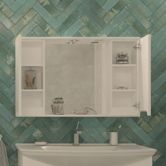 100 Зеркало-шкаф "Paola 100"