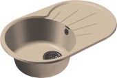 GRANFEST Мойка RONDO 750L  1-чаша+крыло 750*460мм бежевый арт.GF- GRANFEST Мойка RONDO 750L  1-чаша+крыло 750*460мм бежевый арт.GF-