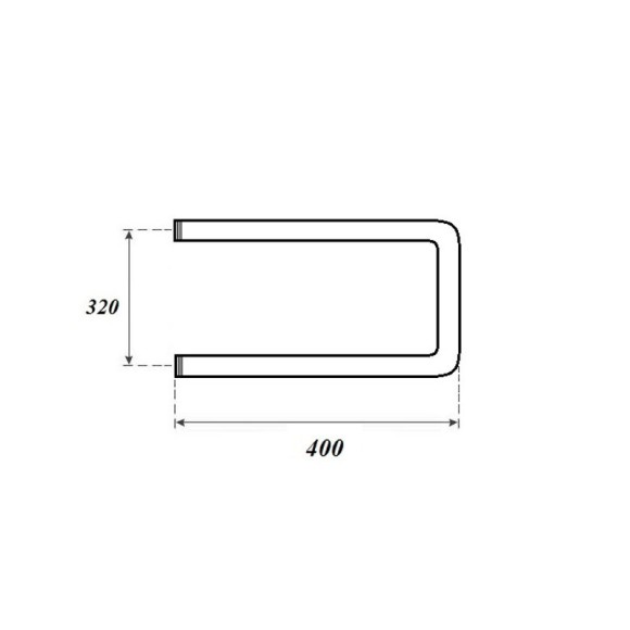 Полотенцесушитель водяной Point PN35334 320x400 П-образный (1"), хром