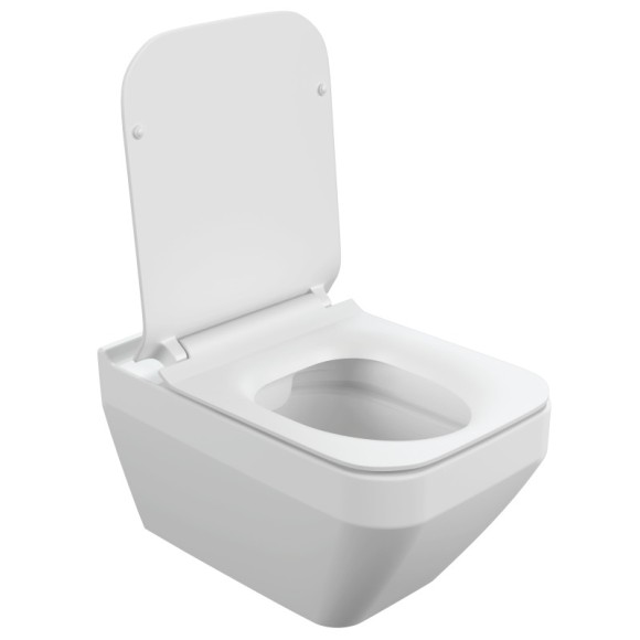 Подвесной унитаз CREA SQUARE Clean On DPL EO slim