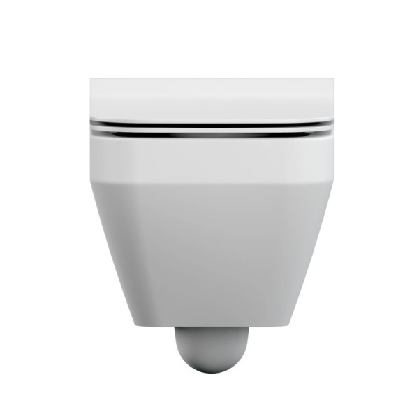 Подвесной унитаз CREA SQUARE Clean On DPL EO slim