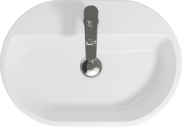 Раковина на столешницу CASPIA 60 OVAL 1 отв.