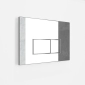 Кнопка смыва EvaGold 545-9 пластик прямоугольник хром для инсталляции 545 