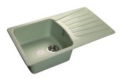 GRANFEST Мойка STANDART 850L  1-чаша+крыло 850*495мм салатовый арт.GF-