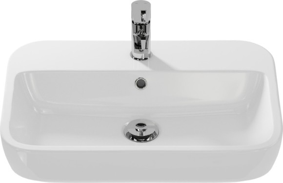 Раковина на столешницу CASPIA 60 SQUARE 1 отв.