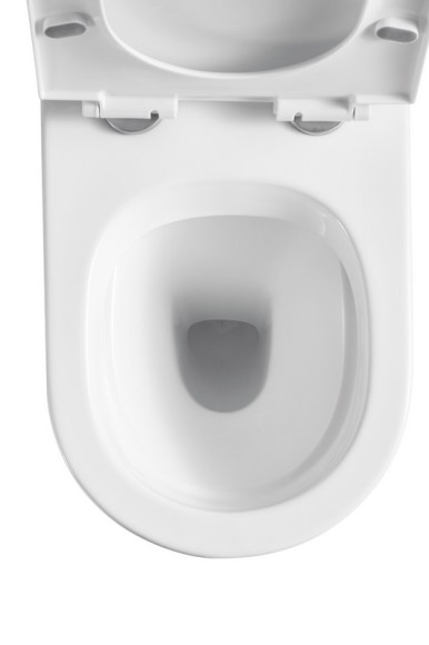 Унитаз приставной P01 безободковый, сиденье тонкое ДП, крепления 