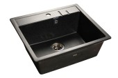 GRANFEST Мойка QUADRO 560 1-чаша 558*498мм черный арт.GF- GRANFEST Мойка QUADRO 560 1-чаша 558*498мм черный арт.GF-