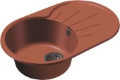 GRANFEST Мойка RONDO 750L  1-чаша+крыло 750*460мм красный марс арт.GF- GRANFEST Мойка RONDO 750L  1-чаша+крыло 750*460мм красный марс арт.GF-