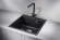 5102, ЧЁРНЫЙ, кухонная мойка, кварц