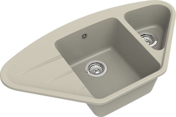 EWIGSTEIN Мойка WINK 80KF  угловая 1,5-чаши+крыло 960*520мм топаз арт.EW-