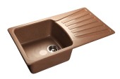 GRANFEST Мойка STANDART 850L  1-чаша+крыло 850*495мм терракот арт.GF-