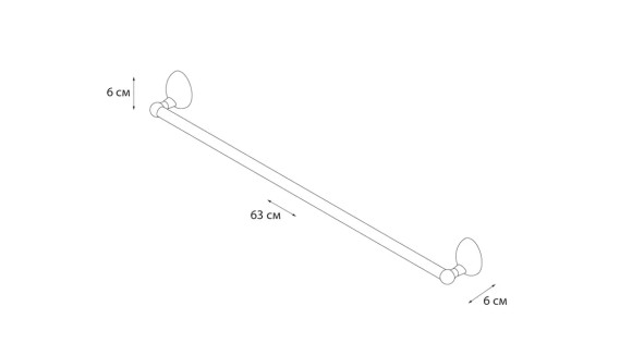 Полотенцедержатель трубчатый Grampus Briz GR-3001