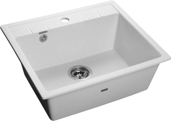 GRANFEST Мойка QUADRO 561 1-чаша 560*500мм белый арт.GF-