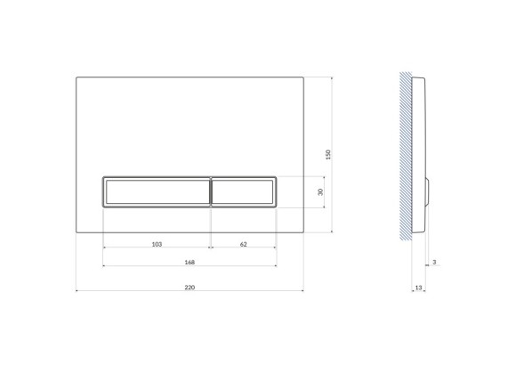 Кнопка BLICK для LINK PRO/VECTOR/LINK/HI-TEC пластик белый