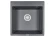 5102, ШВАРЦ (чёрный металлик), кухонная мойка, кварц