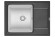 HI-65, ЧЁРНЫЙ/АРКТИК,ГИБРИД  кухонная мойка , кварц