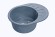 GRANFEST Мойка RONDO 580L  1-чаша+крыло 579*445мм графит арт.GF-