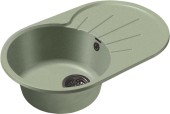 GRANFEST Мойка RONDO 750L  1-чаша+крыло 750*460мм салатовый арт.GF- GRANFEST Мойка RONDO 750L  1-чаша+крыло 750*460мм салатовый арт.GF-