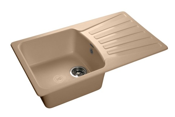 GRANFEST Мойка STANDART 850L  1-чаша+крыло 850*495мм топаз арт.GF-