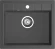 GRANFEST Мойка QUADRO 561 1-чаша 560*500мм графит арт.GF-