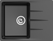 EWIGSTEIN Мойка GERD 45F  1-чаша+крыло  650*500мм черный арт.EW- EWIGSTEIN Мойка GERD 45F  1-чаша+крыло  650*500мм черный арт.EW-