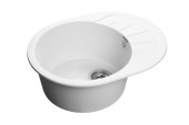 GRANFEST Мойка RONDO 580L  1-чаша+крыло 579*445мм иней арт.GF- GRANFEST Мойка RONDO 580L  1-чаша+крыло 579*445мм иней арт.GF-