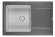 HI-74, ГРАФИТ/БАЗАЛЬТ,ГИБРИД  кухонная мойка , кварц
