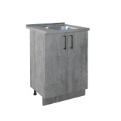 600 Стол под мойку - Цемент светлый (мойки 60*50, 60*60) 600 Стол под мойку - Цемент светлый (мойки 60*50, 60*60)