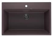 Мойка ULGRAN Quartz Forte 760-06, трюфель