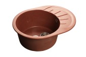 GRANFEST Мойка RONDO 580L  1-чаша+крыло 579*445мм красный марс арт.GF- GRANFEST Мойка RONDO 580L  1-чаша+крыло 579*445мм красный марс арт.GF-