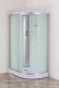 Душевая кабина EvaGold прямоугольная левая F121WS-L (80*120 низ. под., рифл. стек., белая стен., хром матовый проф. 3к)