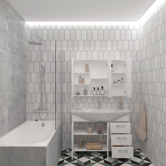 105 Зеркало-шкаф "Cosmo 105" 105 Зеркало-шкаф "Cosmo 105"