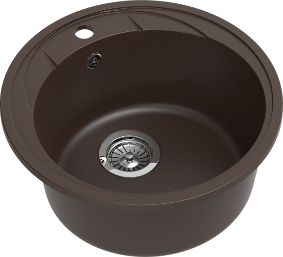 EWIGSTEIN Мойка ELEGANT R45 1-чаша D-484мм шоколад арт.EW-
