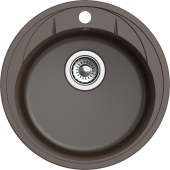 EWIGSTEIN Мойка ELEGANT R45 1-чаша D-484мм шоколад арт.EW-