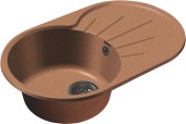 GRANFEST Мойка RONDO 750L  1-чаша+крыло 750*460мм терракот арт.GF- GRANFEST Мойка RONDO 750L  1-чаша+крыло 750*460мм терракот арт.GF-