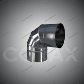 Ферум Колено (нерж. сталь 0,5мм) угол 90* Ф135