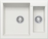 Кухонная мойка Polygran BRIG-620 №36 Белый Хлопок Кухонная мойка Polygran BRIG-620 №36 Белый Хлопок