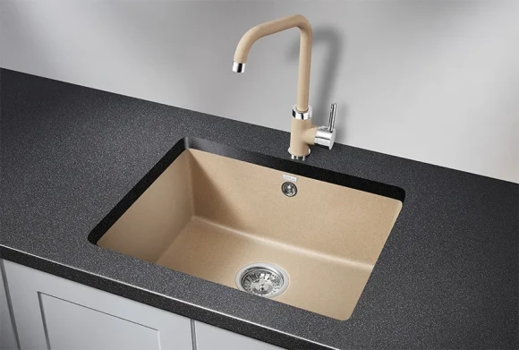 5551, ПЕСОК, кухонная мойка, кварц